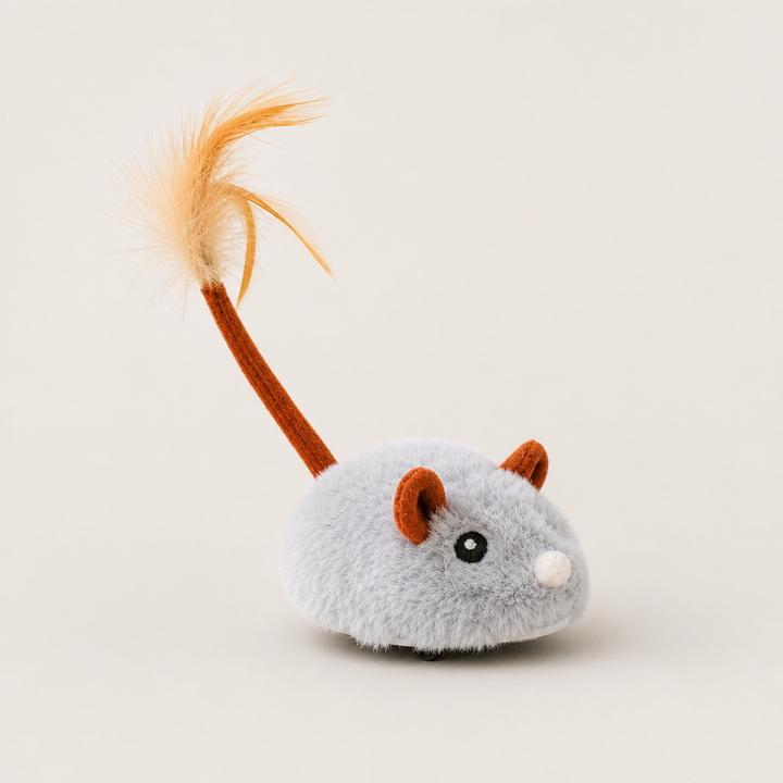 Whiskerdash – Auto-Roaming Sensor Mouse Interactive Cat Toy + 50% OFF Grey