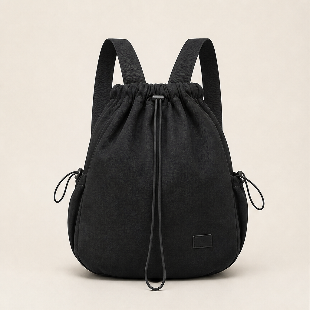 Cordelli – Slouchy Three-Way Drawstring Tote Backpack + 50% OFF Black