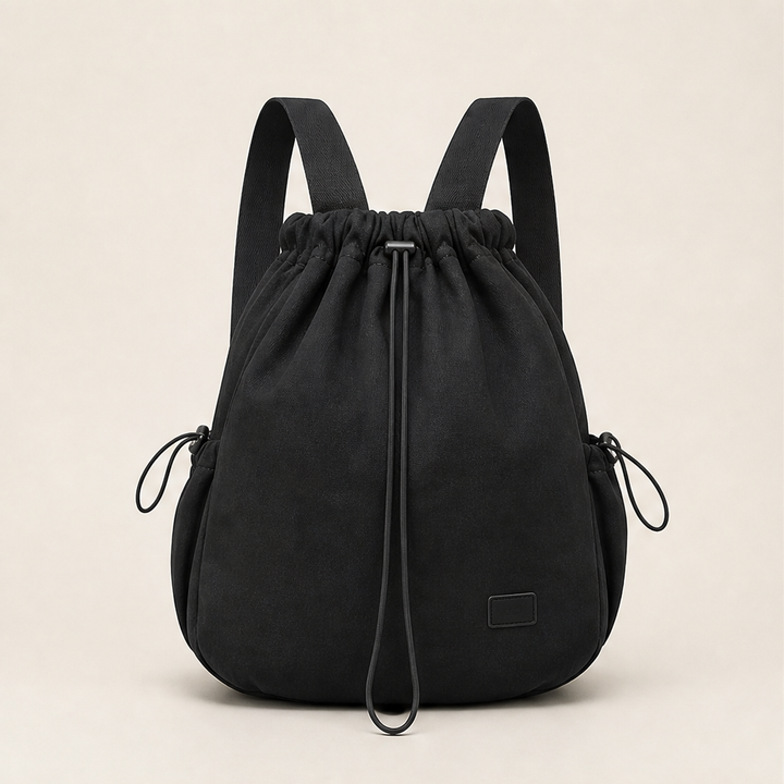 Cordelli – Slouchy Three-Way Drawstring Tote Backpack + 50% OFF Black