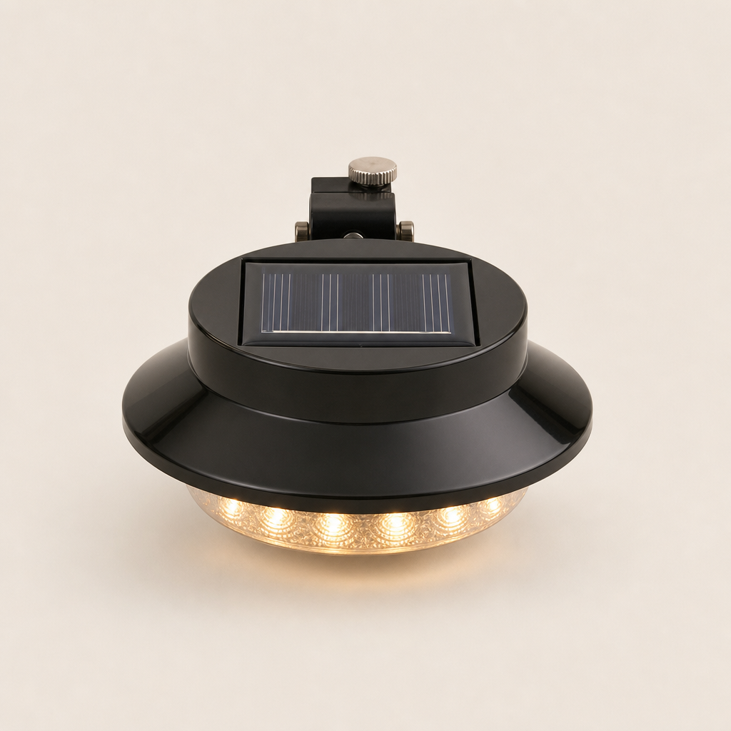 Suncroft – No-Wire Solar Wall Light for Fences, Rails &amp; Decks + 50% OFF Black
