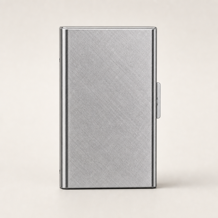 Shieldwick – RFID-Blocking Stainless Steel Card Holder + 50% OFF Silver