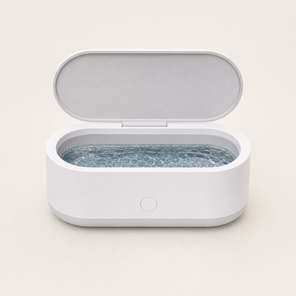 SparkleWave – 3-Minute Ultrasonic Deep Cleaner for Glasses &amp; Jewelry + 50% OFF White