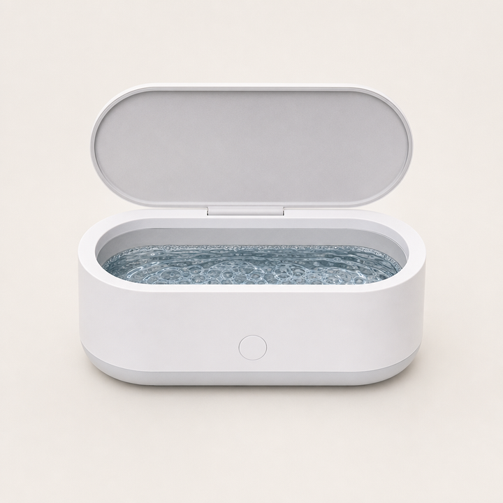 SparkleWave – 3-Minute Ultrasonic Deep Cleaner for Glasses &amp; Jewelry + 50% OFF White