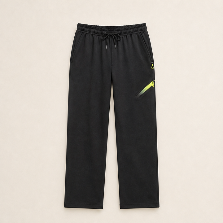 Glidewear – Elastic-Waist 6-Pocket Straight-Leg Cargo Trousers + 50% OFF Black
