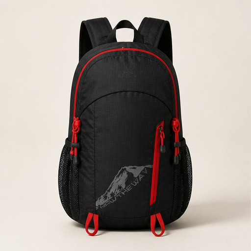 Trekvale – Foldable Waterproof 20-35L Camping Backpack Black