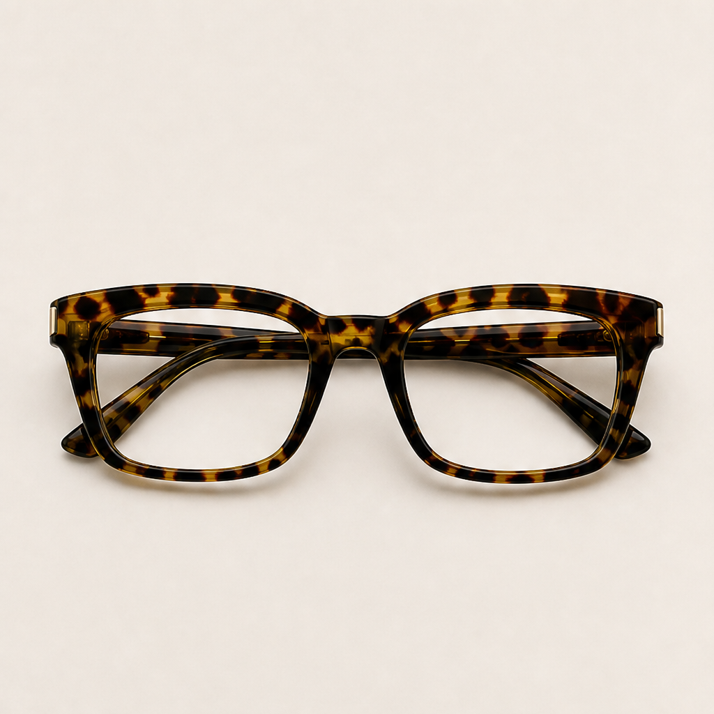 Amberloe – Blue Light Blocking Oversized Square Reading Glasses + 50% OFF Tortoiseshell