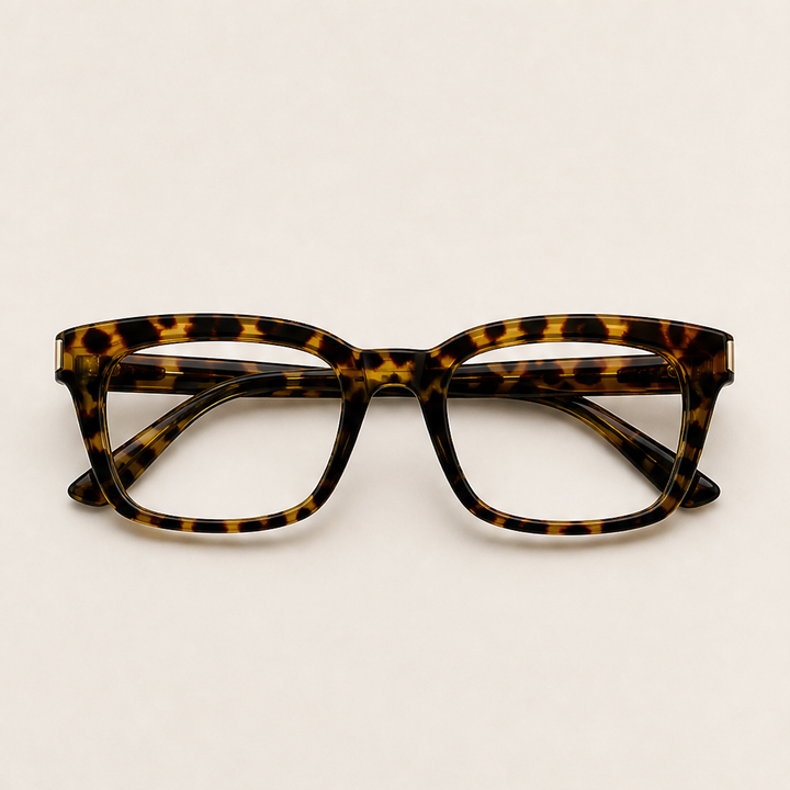 Amberloe – Blue Light Blocking Oversized Square Reading Glasses + 50% OFF Tortoiseshell