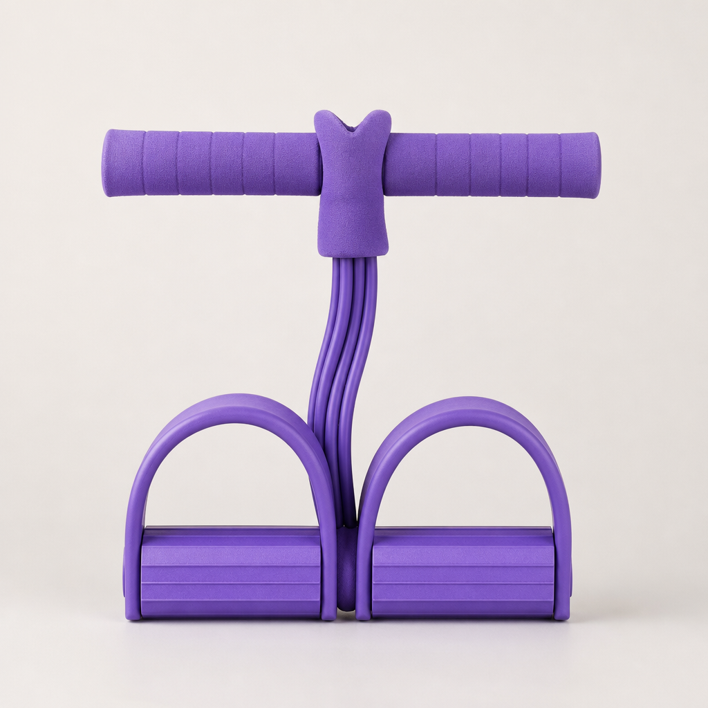 Pullforge – Four-Tube Resistance Pedal Trainer for Home Workouts + 50% OFF Purple