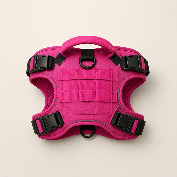 Steadfang – Reinforced Oxford Fabric Dog Harness Vest with Grab Handle + 50% OFF Fuchsia