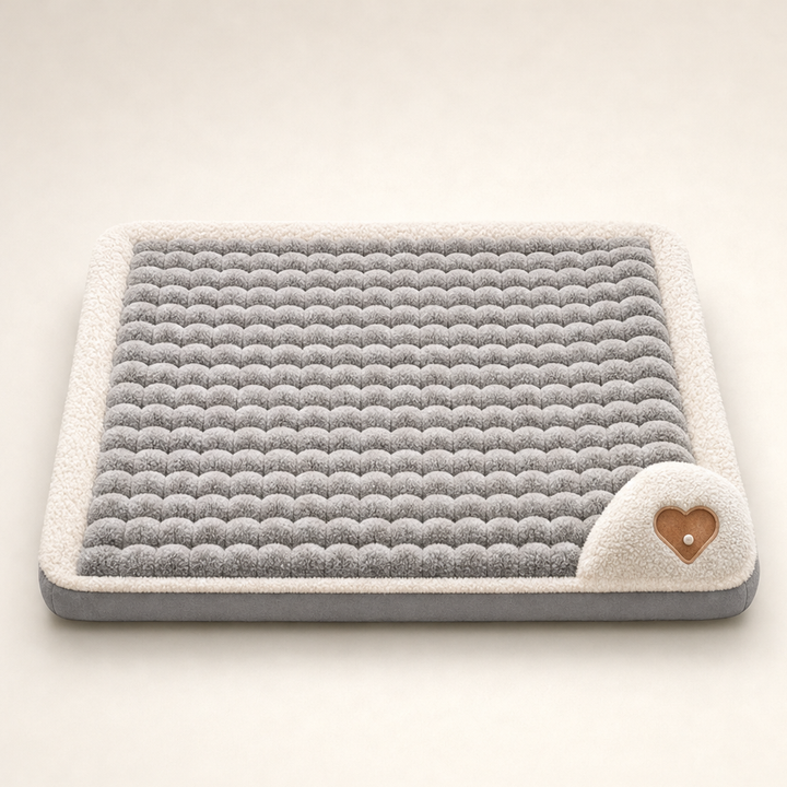 Plushden – Orthopedic Plush Dog Crate Pad with Non-Slip Base + 50% OFF Grey