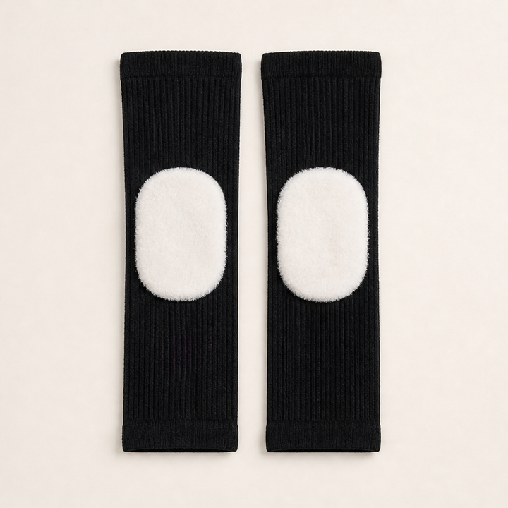 Warmglide – Fleece-Lined Thermal Compression Knee Sleeves + 50% OFF Black