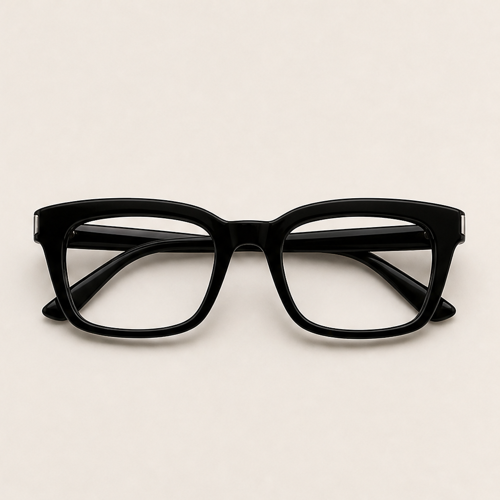 Amberloe – Blue Light Blocking Oversized Square Reading Glasses + 50% OFF Black