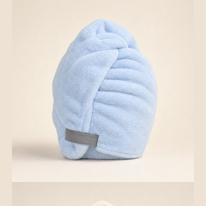 Wrapdry – Fast-Absorbing Secure-Band Hair Towel + 50% OFF Sky Blue
