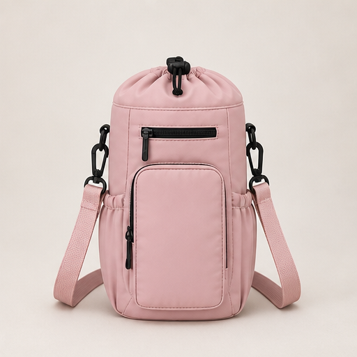 Ferrytote – Insulated Water Bottle Carrier Bag with Phone Pockets + 50% OFF Pink