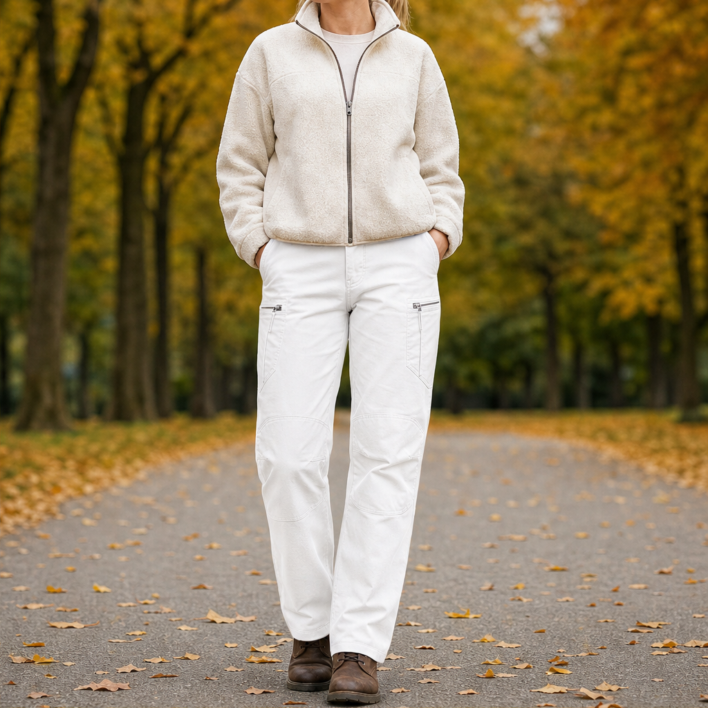 Duraforge – Reinforced Cargo Pockets, Flex-Woven Fabric Work Trousers + 50% OFF White