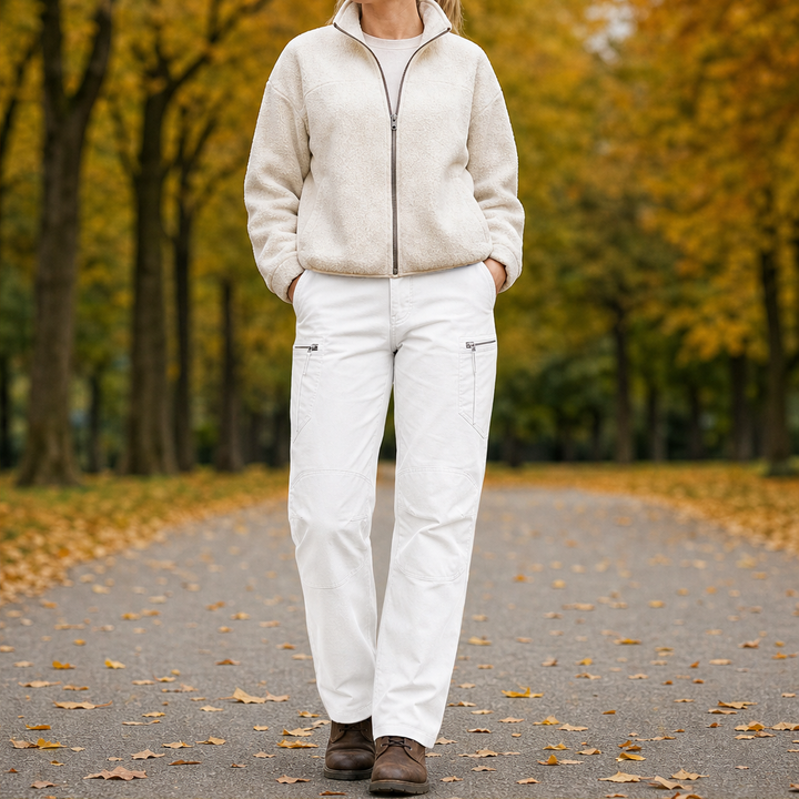 Duraforge – Reinforced Cargo Pockets, Flex-Woven Fabric Work Trousers + 50% OFF White