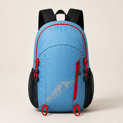 Trekvale – Foldable Waterproof 20-35L Camping Backpack Blue