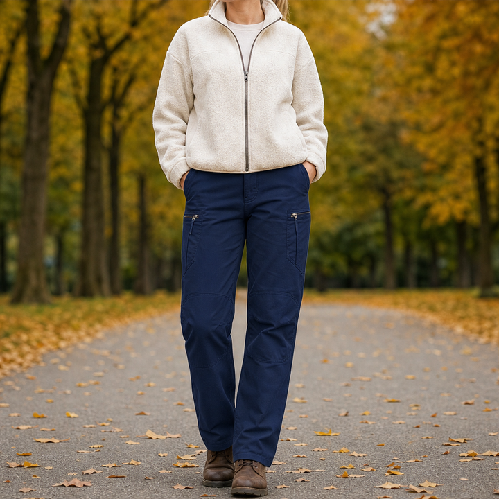 Duraforge – Reinforced Cargo Pockets, Flex-Woven Fabric Work Trousers + 50% OFF Navy