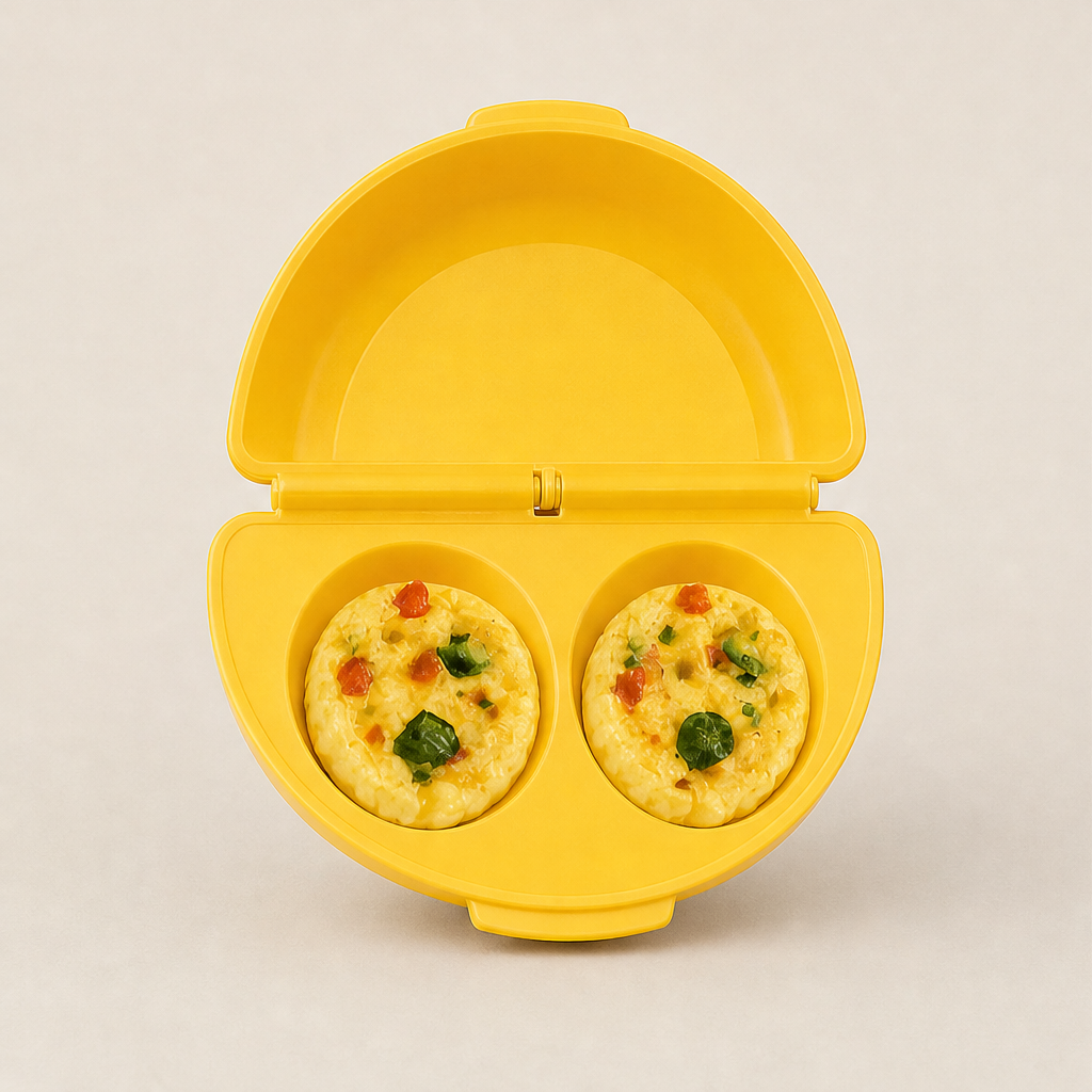 Eggette – 2-in-1 Microwave Omelet &amp; Egg Cup Maker + 50% OFF Yellow