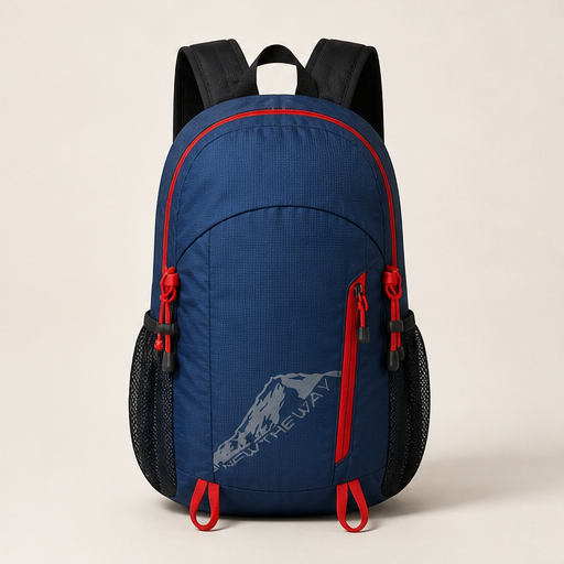 Trekvale – Foldable Waterproof 20-35L Camping Backpack Navy