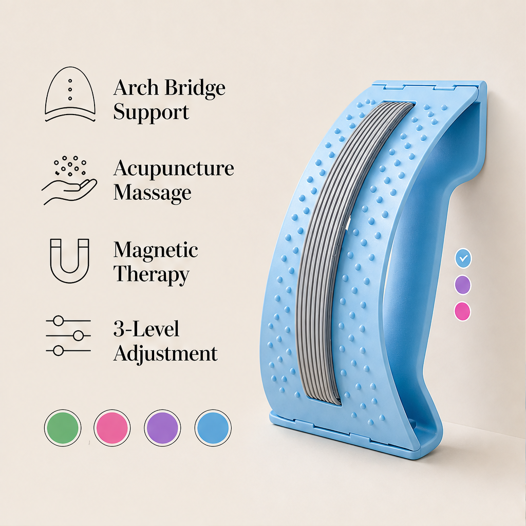 Spinalta – Magnetic Acupressure Lumbar Stretcher for Back Pain Relief + 50% OFF features