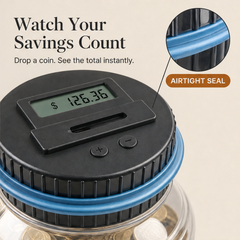 Coinwick – Digital LCD Auto-Counting Piggy Bank with Savings Tracker + 50% OFF