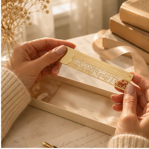 Purrline – 2-in-1 Brass Cat Bookmark &amp; Ruler + 1+1 FREE lifestyle