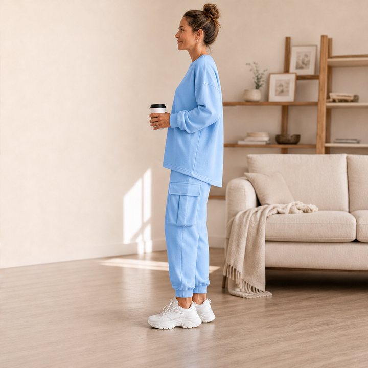 Willowdrift – Soft Knit Crew Top &amp; Cargo Jogger Matching Set + 50% OFF lifestyle
