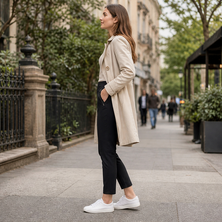 Tavelle – High-Waist Tummy Control Zipper-Pocket Stretch Pants + 50% OFF lifestyle