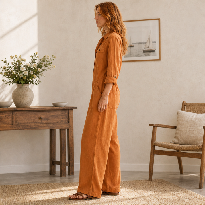 Fieldbury – Relaxed Wide-Leg Cargo Jumpsuit + 50% OFF lifestyle
