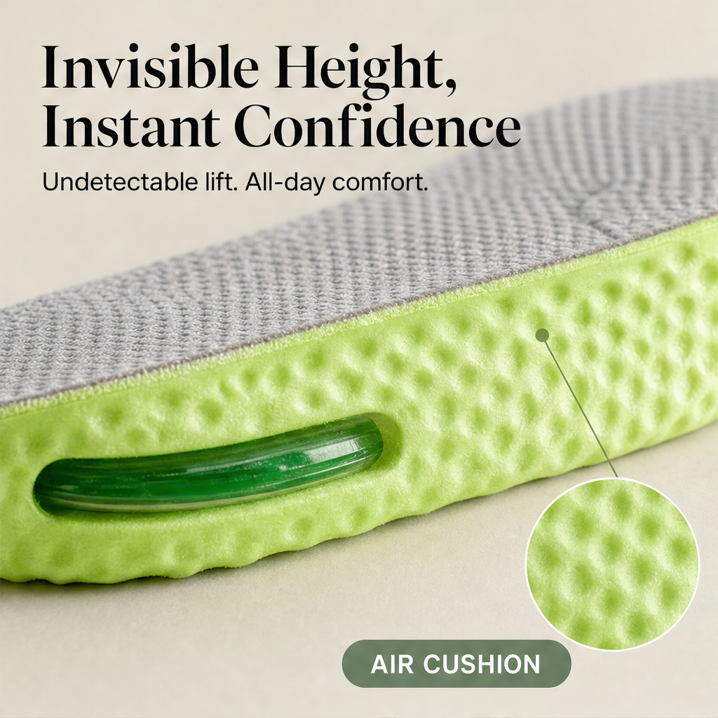 Ryzeon – Invisible Height Boost Air Cushion Insoles + 50% OFF features