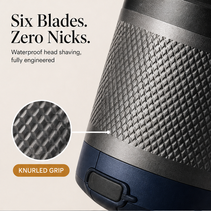 Shearlon – 6-Blade Floating Head Rechargeable Head Shaver + 50% OFF features