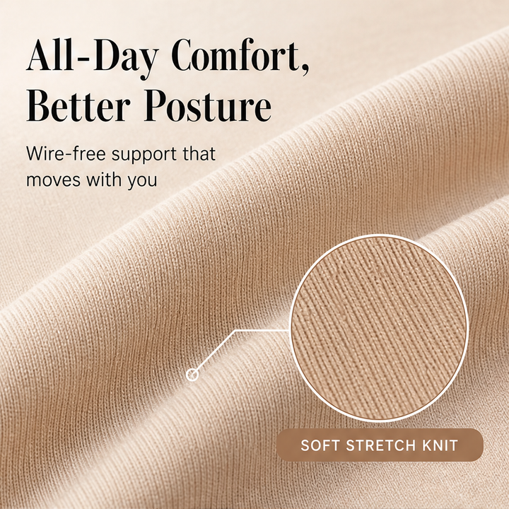 Poseline – Cross-Back Posture Support Wireless Bra + 1+1 FREE features