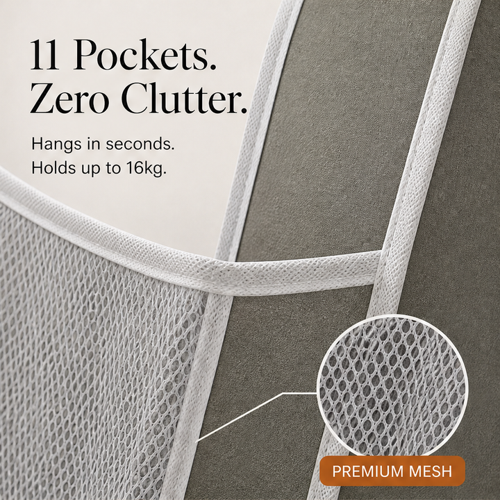 TidyTiers – 5-Tier Space-Saving Hanging Closet Organizer + 50% OFF features
