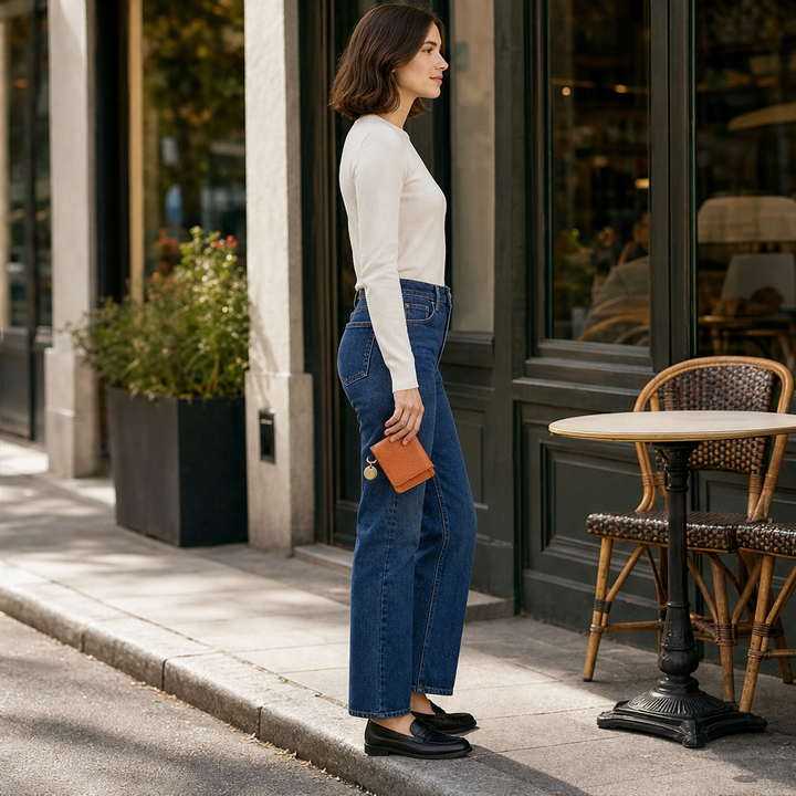 Pocketleigh – RFID-Blocking Pebbled Leather Card Holder with Key Ring + 50% OFF lifestyle