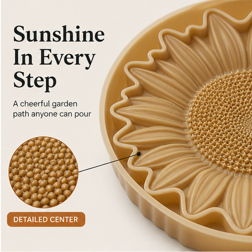 Petalcroft – Reusable Sunflower Stepping Stone Concrete Mold + 50% OFF features