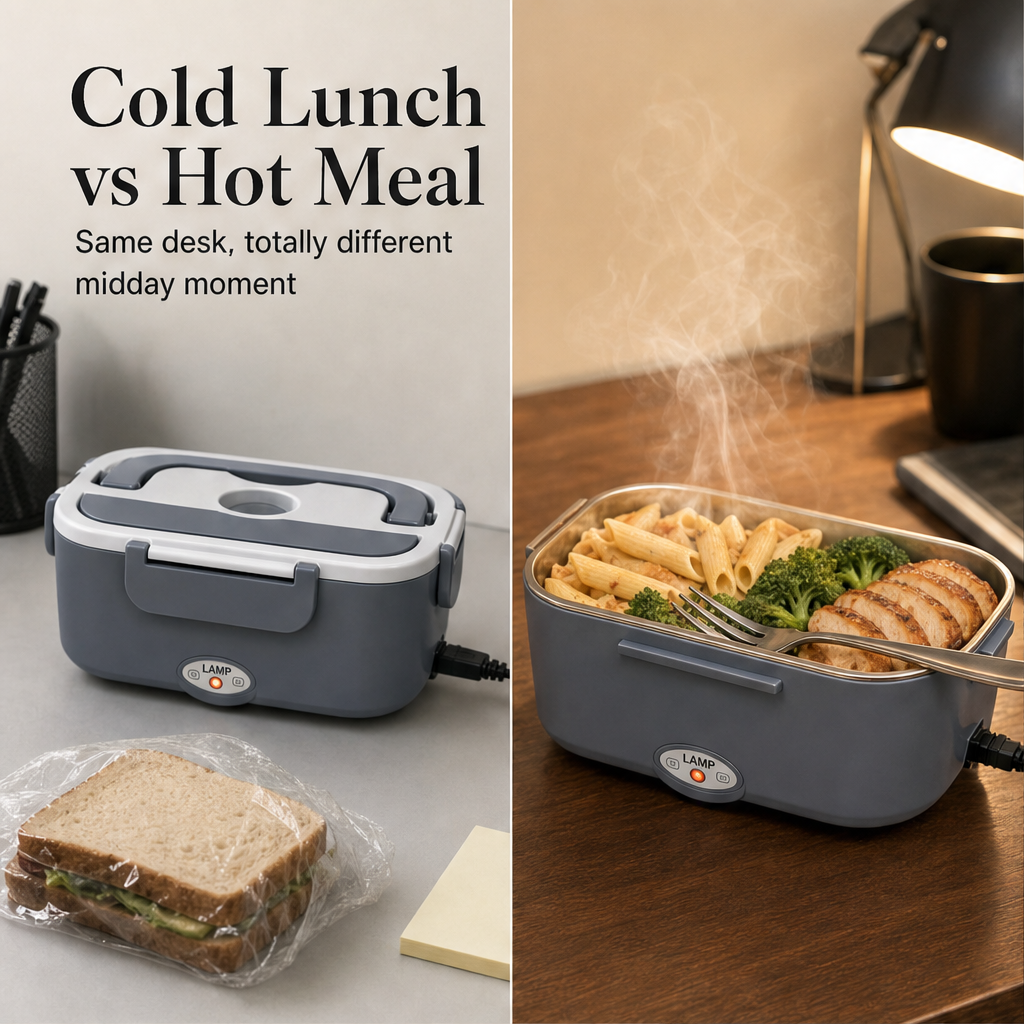 Warmora – 3-in-1 Portable Electric Lunch Warmer with Steam Vent + 50% OFF detail