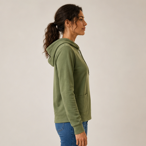 Wrenfold – Soft Jersey Knit Drawstring Hoodie with Front Pockets + 50% OFF lifestyle