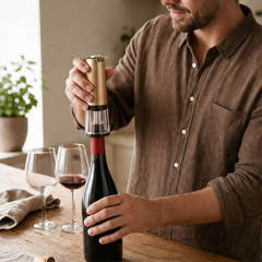 Vintwist – 2-in-1 Vacuum Sealer and Pour Spout Wine Stopper + 50% OFF