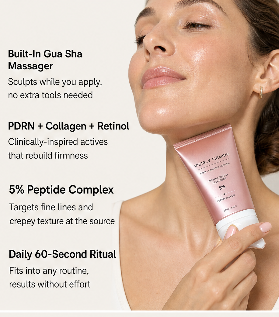 Renuvale – Peptide Retinol Firming Cream with Built-In Gua Sha Massager + 1+1 FREE features