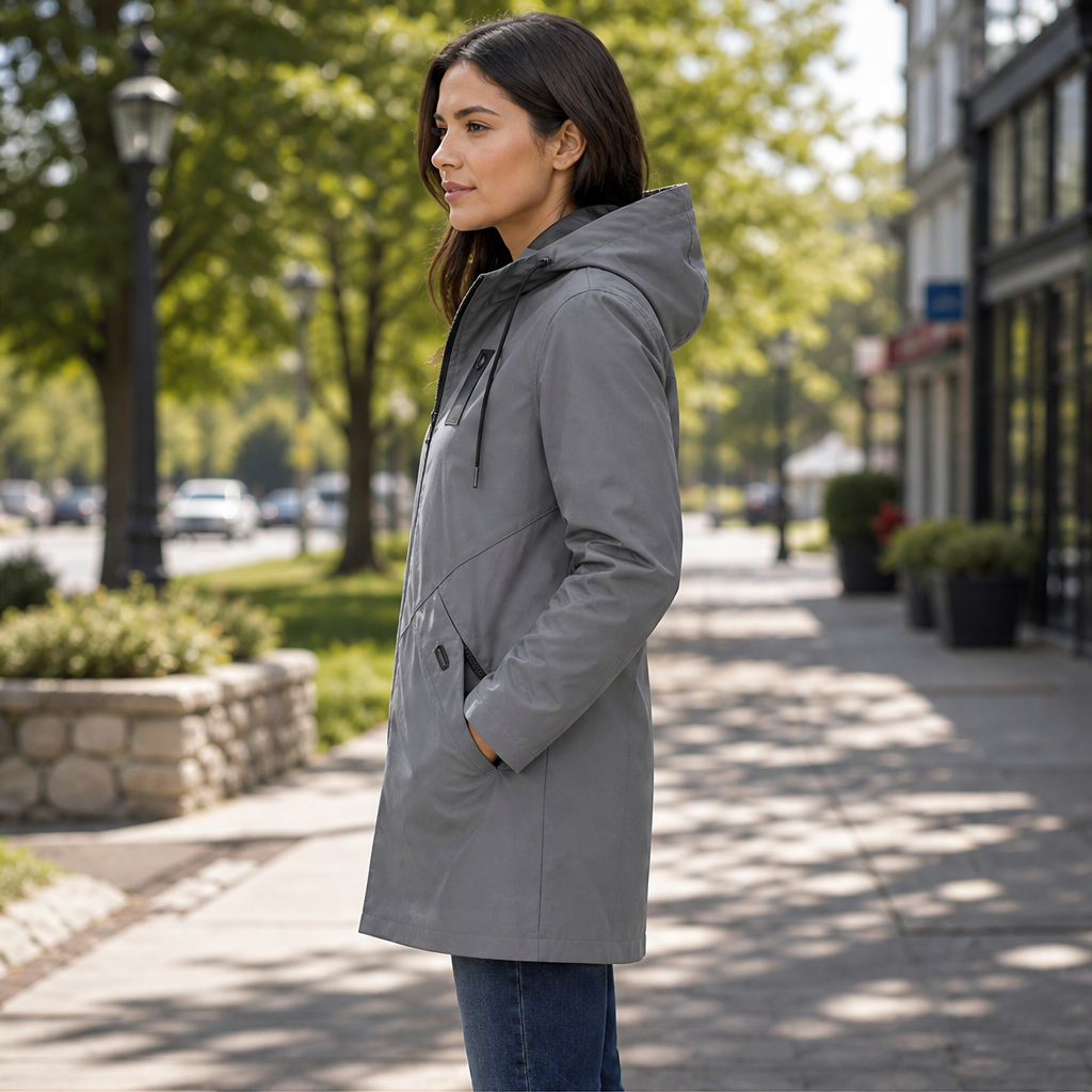 Marlowick – Water-Repellent Hooded Mid-Length Coat + 50% OFF lifestyle