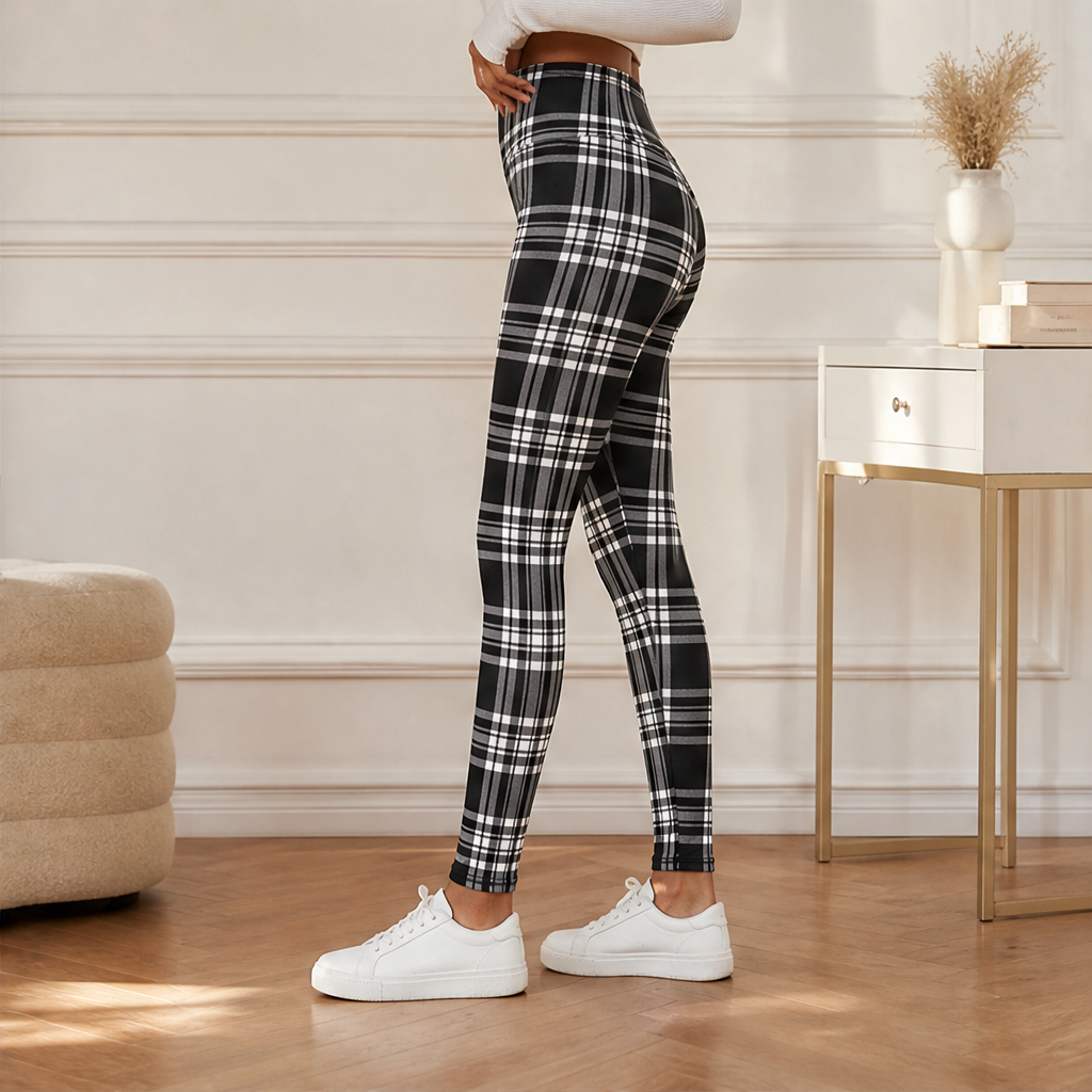 Hearthloom – Fleece-Lined Plaid Leggings with Slimming High Waist + 50% OFF lifestyle
