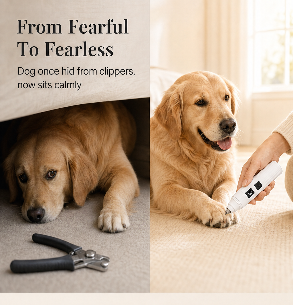 Pawsera – Whisper-Quiet Painless Electric Pet Nail Grinder + 50% OFF detail