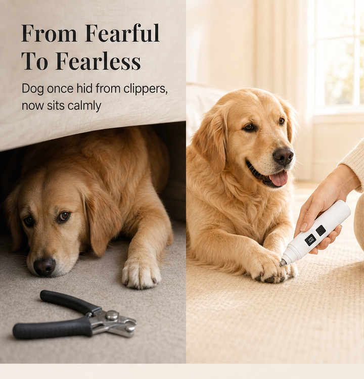 Pawsera – Whisper-Quiet Painless Electric Pet Nail Grinder + 50% OFF detail