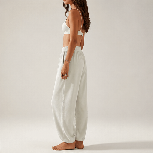 Alcove Palazzo – Elastic Waist Wide Leg Harem Pants with Pockets lifestyle