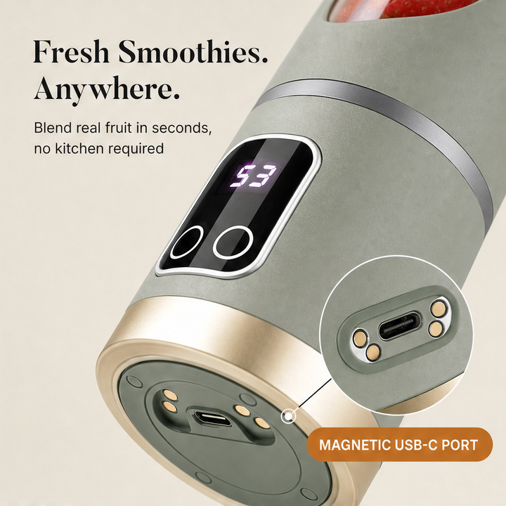 Sipwell – Cordless USB-C Rechargeable Personal Blender + 50% OFF features