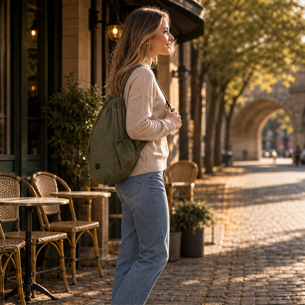 Cordelli – Slouchy Three-Way Drawstring Tote Backpack + 50% OFF lifestyle
