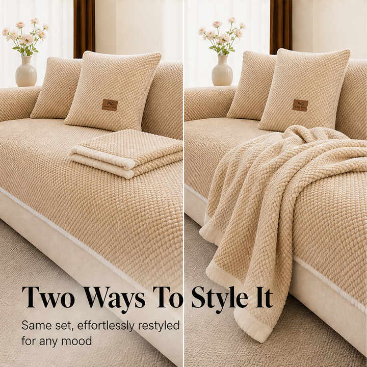 Snugbloom – Thick Bobble-Knit Non-Slip Removable Couch Cover + 50% OFF detail