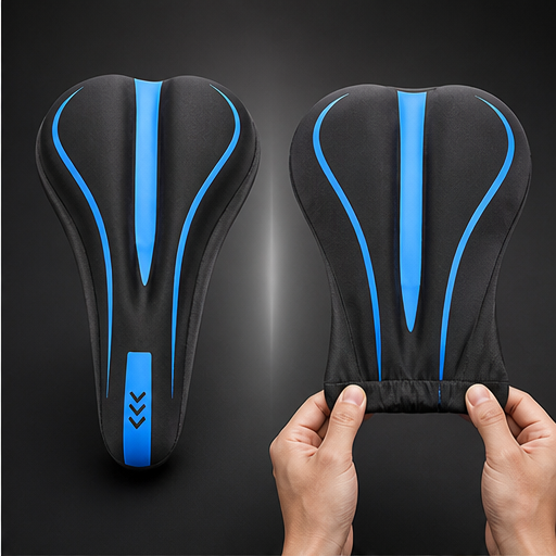 CushRide – Shock-Absorbing Gel Bike Saddle Cover lifestyle