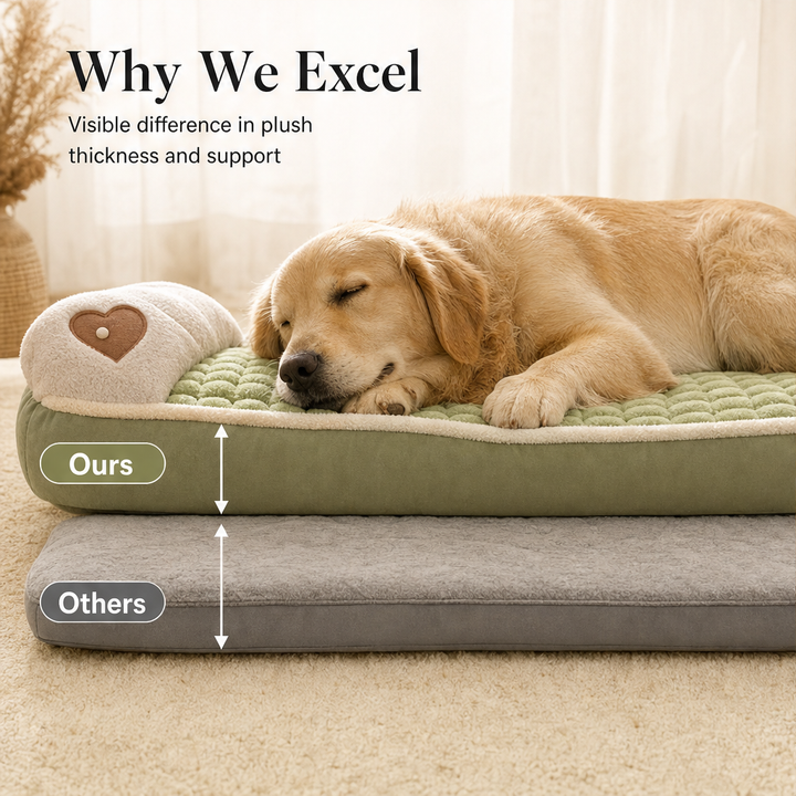 Plushden – Orthopedic Plush Dog Crate Pad with Non-Slip Base + 50% OFF features